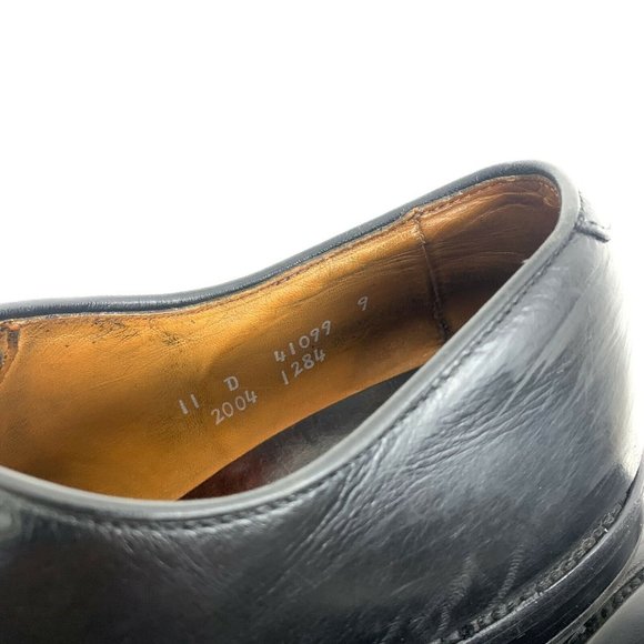 Allen Edmonds Black Leather Cap Toe Oxford, 11 D main image 5